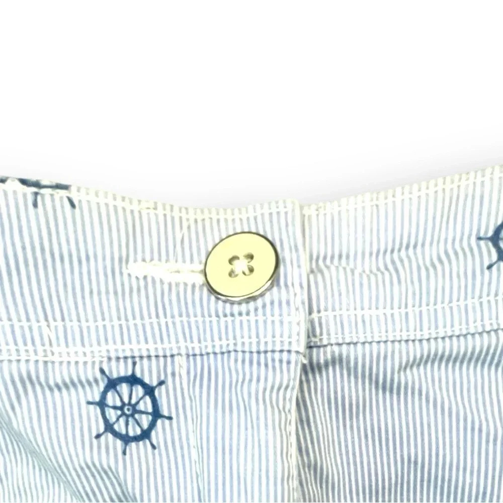 Karen Scott Nautical stripped Print Skort, Coastal Old Money Country Club Skirt - Picture 6 of 8